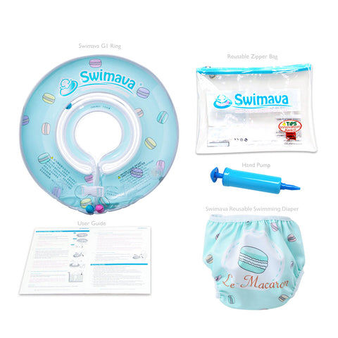 Swimava G1 Starter Baby Starter Floatie - Macaroon