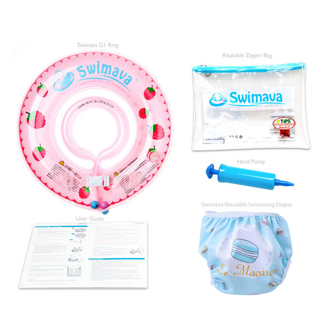 Swimava G1 Starter Baby Floatie - Strawberry